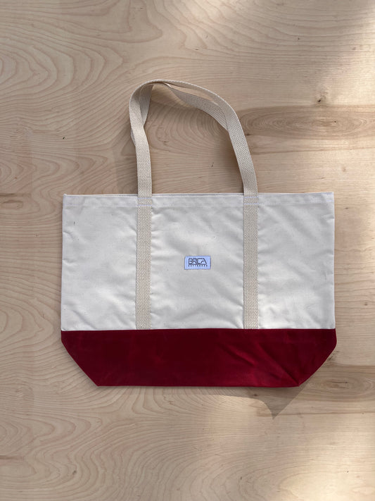 Medium Canvas Tote - Red